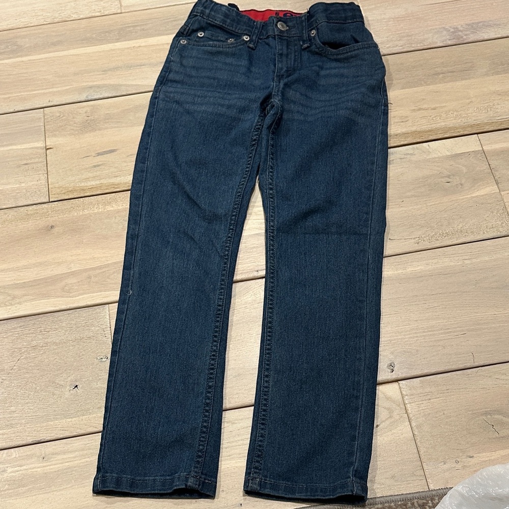 Levi's 511 Kids Dark Blue Denim Jeans Straight Leg